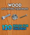 Pack of mounting hardware for the Set of 120 beginner holds